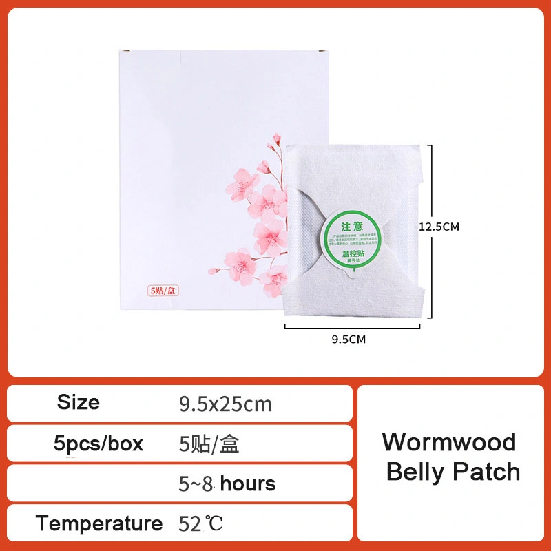 Factory Price Wormwood Belly Sticker Heat Therapy Pain Relief Knee Pain Medical Plaster